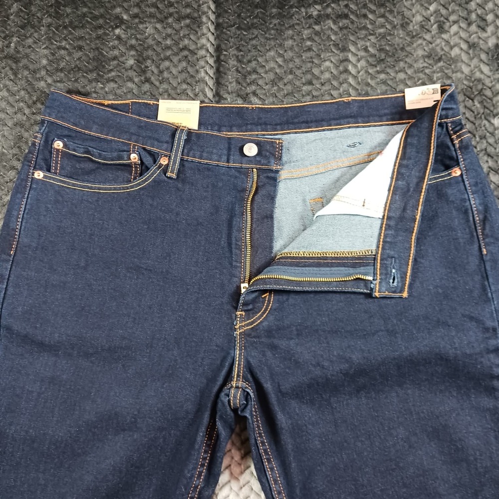 Levi's 514 Jeans Men's Straight Fit Stretch Blue Denim Size 38x30 - Picture 4 of 16